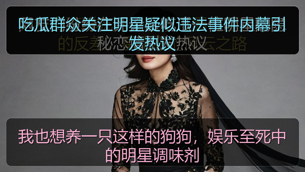 吃瓜群众关注明星疑似违法事件内幕引发热议