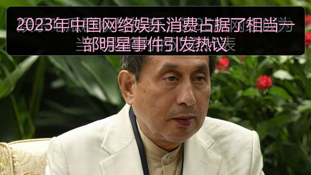2023年中国网络娱乐消费占据了相当一部明星事件引发热议