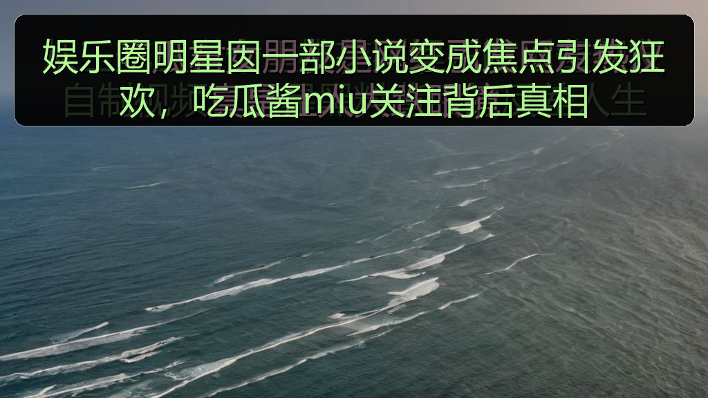 娱乐圈明星因一部小说变成焦点引发狂欢，吃瓜酱miu关注背后真相